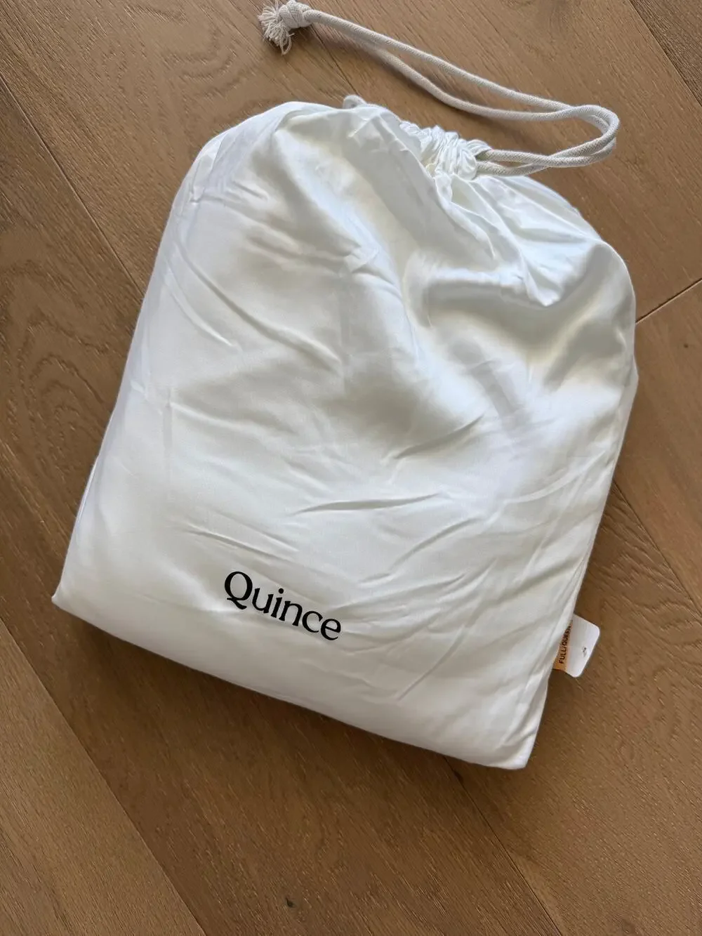 New Quince Luxury Bamboo Duvet Cover Full/ Queen White
